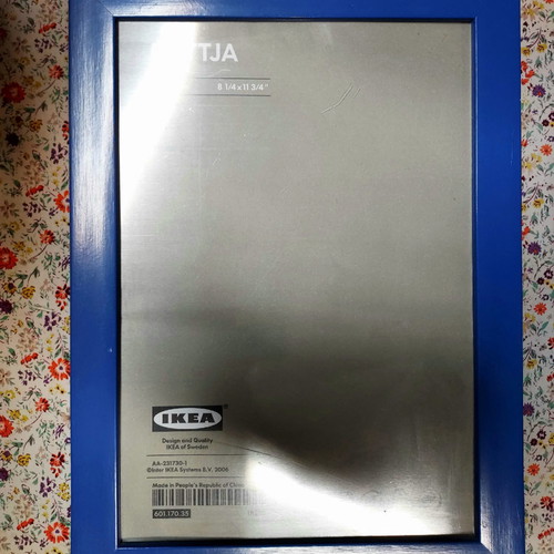 Photo frames used, pack of 8 colorful, 33.5x24.5cm and 16.5x21.5cm