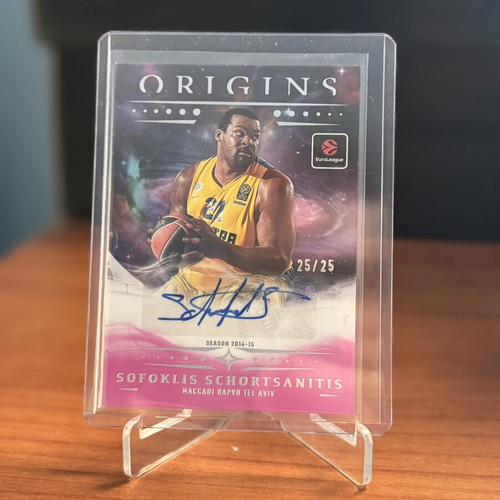 25-26 Panini EuroLeague Origins Schortsiantis Auto/25