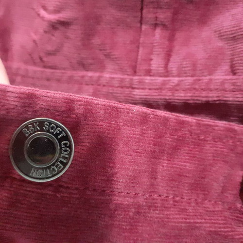 Bershka mini corduroy dress burgundy new with buttons and pockets