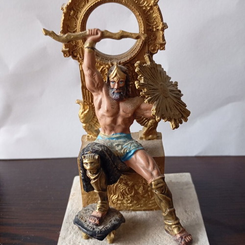 Collectible Metal Zeus Figure DeAgostini Mythology Issue 1 like new