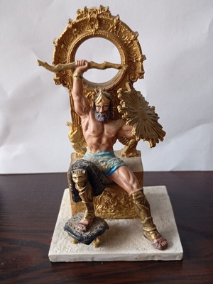 Collectible Metal Zeus Figure DeAgostini Mythology Issue 1 like new