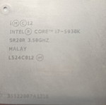 Intel Core i7 5930K Processor like new, Socket LGA 2011-v3