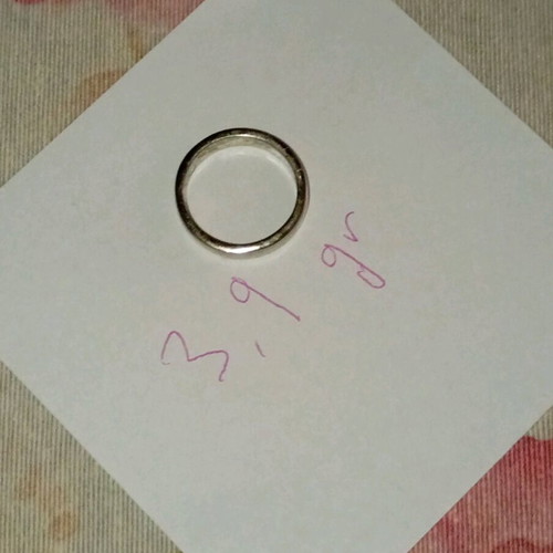 Silver ring 925 new, diameter 2.1cm, EU size 57