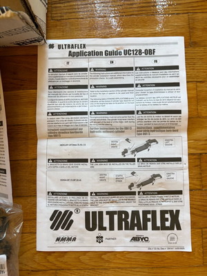 Untraflex hydraulic steering up to 300 hp new