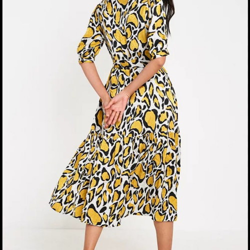 Gestuz animal print summer dress XS/S like new