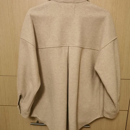 Stradivarius beige shirt jacket like new, size XS oversized