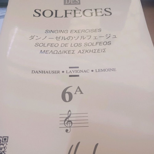 Solfege 6A Lemoine new, melodic exercises