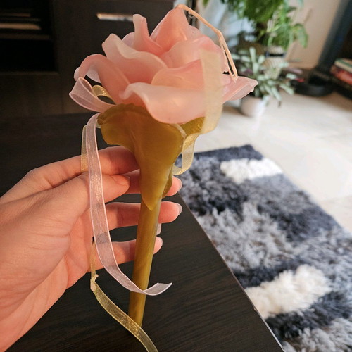 Easter rose candle new