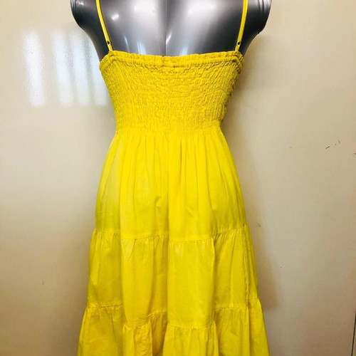 Speed Control dress new, size M, yellow cotton