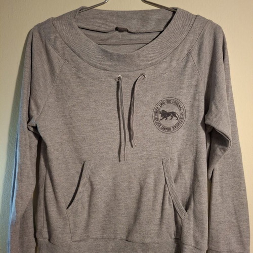 Women's cropped sweatshirt like new, gray, size S