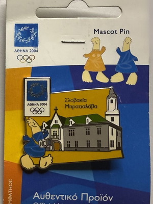 Athens 2004 Olympic Games Slovakia Bratislava Limited Edition Pin new