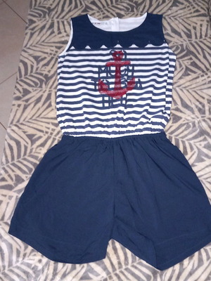 Energiers Girls' Short Jumpsuit like new, blue, size 16 years