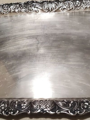 Silver tray 900 handmade like new