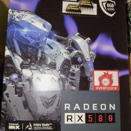 Sapphire Nitro+ Radeon RX 580 8GB graphics cards used, pack of 10, boxed