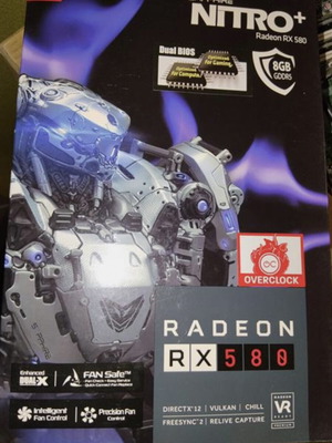 Sapphire Nitro+ Radeon RX 580 8GB graphics cards used, pack of 10, boxed