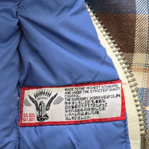 Superdry Vintage Padded Gilet with Hood size M like new, blue