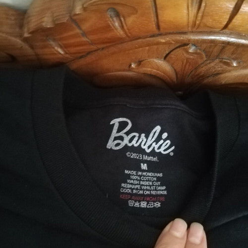Barbie medium black t-shirt like new, cotton