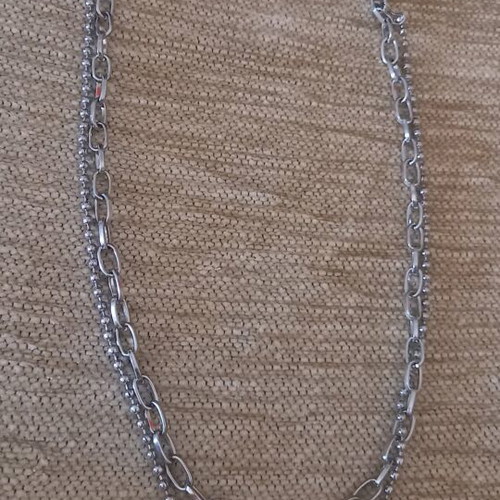 Silver chain new, 53cm clothing accessory