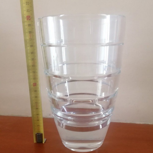 Crystal vase J.G. Durand used, simple and elegant