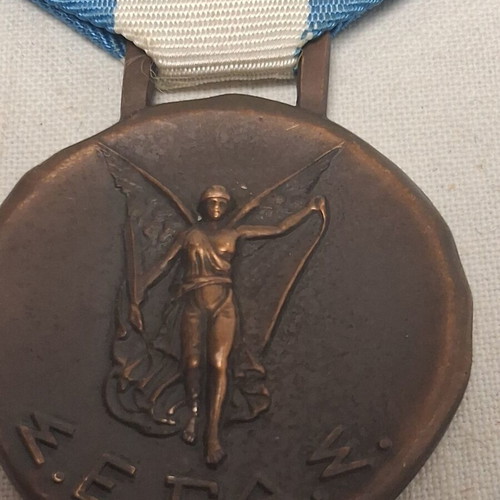 Segas Medal with Winged Nike and Ribbon, like new