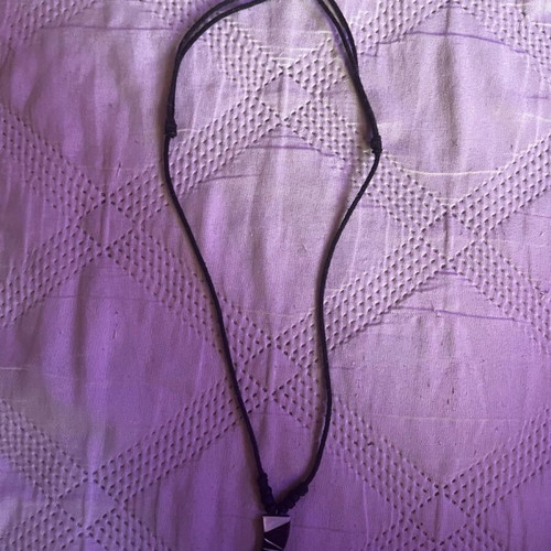 Necklace unisex like new made of wood with cord