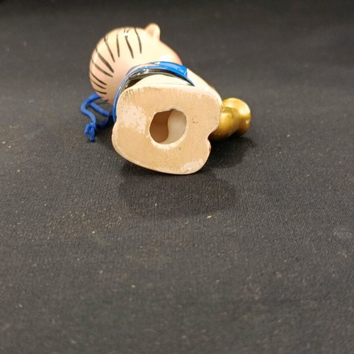 Porcelain Christmas ornament 1979 Peanuts Snoopy saxophone like new