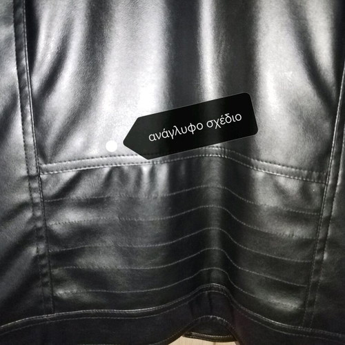 Mandarino boys' motorcycle leather jacket like new, black, 140 cm