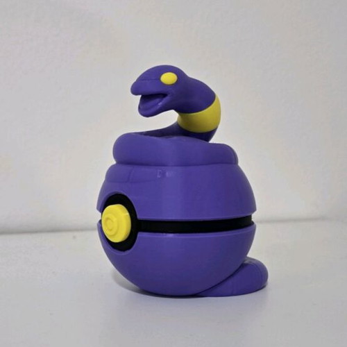 Ekans Pokéball with keychain made to order