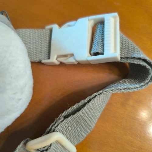 Waist bag for girls unused, gray and pink