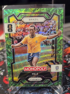 Pele Green Wave Panini Monopoly Card new, authentic