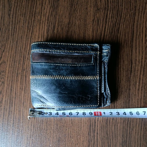 Levi's men's leather wallet used, black