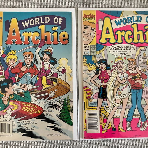 World of Archie Comics #8 & #9 used, vintage 1994 editions