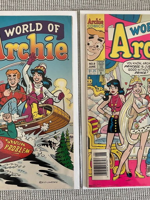 World of Archie Comics #8 & #9 used, vintage 1994 editions
