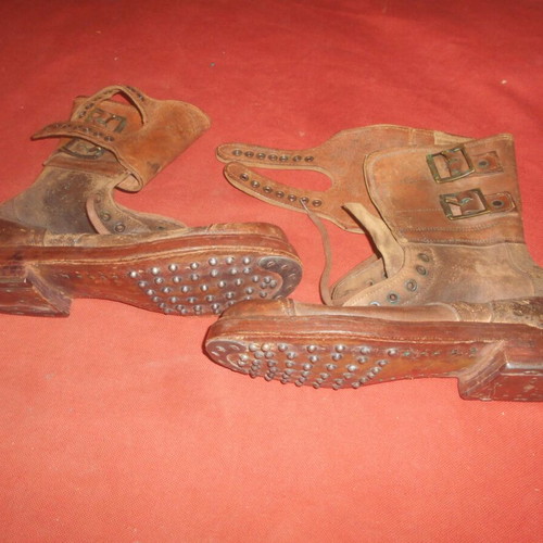 Greek Army Soldier Campaign Boots 1950-1970 used