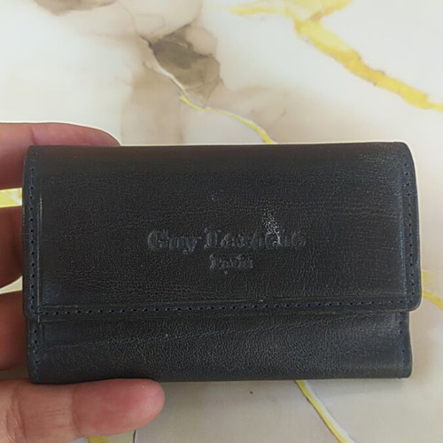 Guy Laroche leather key wallet, black