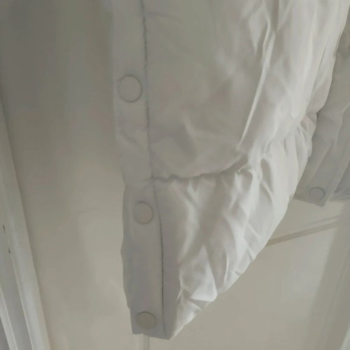 Splendid long white puffer coat elegant, new, size M