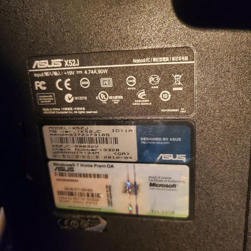 Asus laptop μεταχειρισμένο με i5, 8GB RAM, SSD 250GB, χωρίς τροφοδοτικό