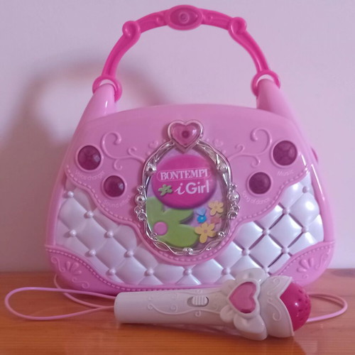 Bontempi iGirl Music Bag handheld karaoke toy like new