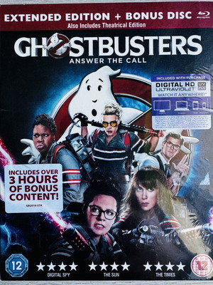 Ghostbusters 2016 Blu-ray with Greek subtitles, 2-disc edition