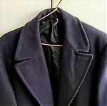  Παλτό μάλλινο σκούρο μπλε