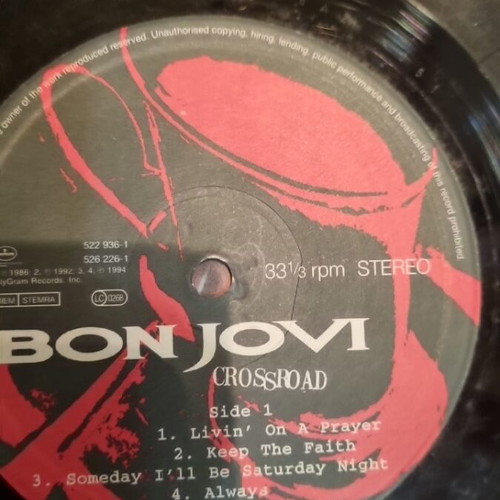 Bon Jovi The Best Of vinyl used