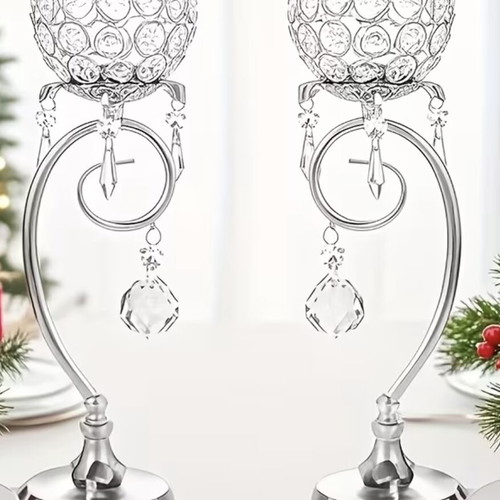 Candlestick with crystal stones new