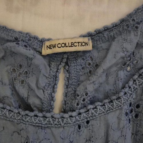Indian short dress used, gray and beige, size M