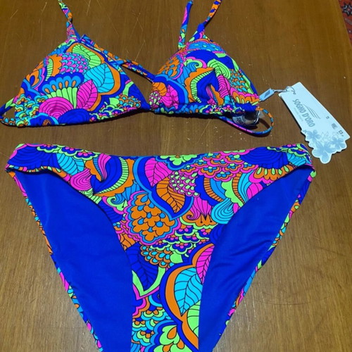 Bikini and Pantelona Set new, size 46 Large, multicolor