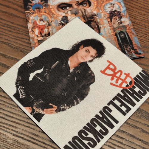 Michael Jackson Square Coasters for Office and Tables washable
