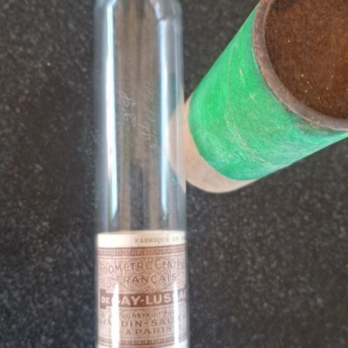 De Gay Lussac Alcoholmeter used, vintage, made in France