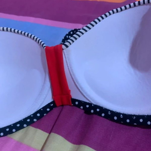 Bikini tops set size M like new, pink and blue