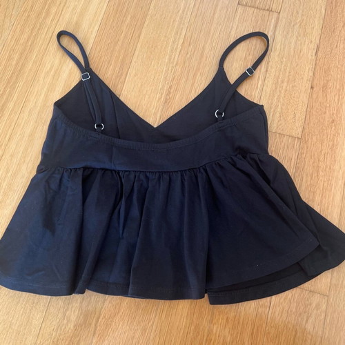 Pink Woman cotton blouse black, like new, size S