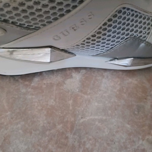 Guess sneakers size 38 used, white sports shoes