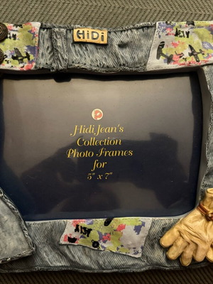 Vintage Hidi photo frame like new, jeans series with details